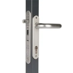 Serrure à encastrer tout inox avec axe de 20 mm pour profils de 40 mm et plus - FORTYLOCK