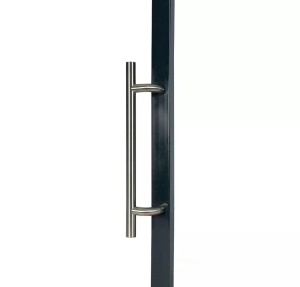 Bâton de maréchal en acier inoxydable - Patte de fixation: 60° -  Longueur : 450 mm - deux cotés