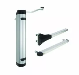 Ferme-portail hydraulique polyvalent et puissant pour charnières à 90° et 180°