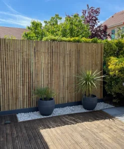 Brise vue en demi bambou prix au m²